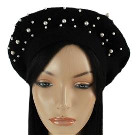 Fashion Pearls Beret Cap