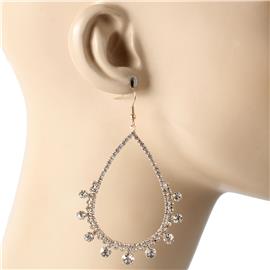 Rhinestones Teardrop Earring