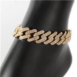 Stones Square Chain Anklet