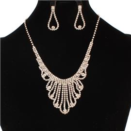 Rhinestones Necklace Set