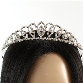 Rhinestones Leaves Tiara