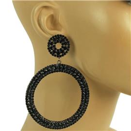 Rhinestones Dangling Earring