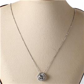 Cubic Zirconia Pendant Necklace