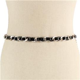 Chain Leather Belt