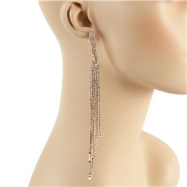 Rhinestone Long Earring