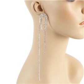 Rhinestone Long Earring