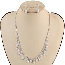 Cubic Zirconia Necklace Set