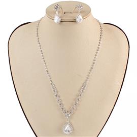 Cubic Zirconia Necklace Set