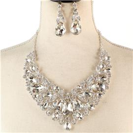 Crystal Evening Necklace Set