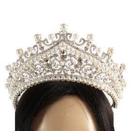 Crystal Pearl Tiara