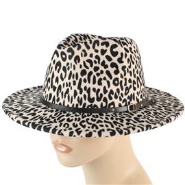 Leopard Pattern Panama Hat