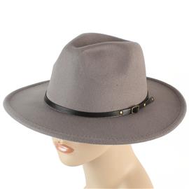 Faux Leather Panama Hat