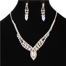 Rhinestones Necklace Set