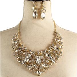 Crystal Evening Necklace Set