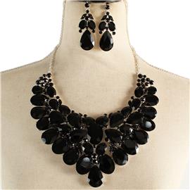 Crystal Evening Necklace Set