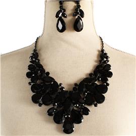 Crystal Evening Necklace Set