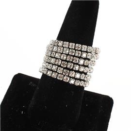 Fashion Rhinestone Layered Ring