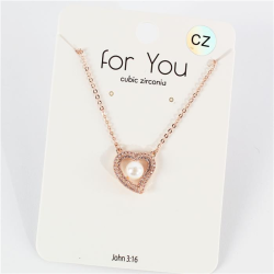 CZ Pearl Necklace