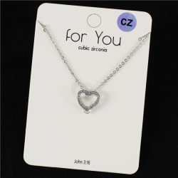 CZ Heart Necklace