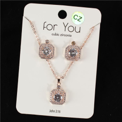 CZ Necklace Set