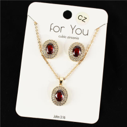 CZ Necklace Set