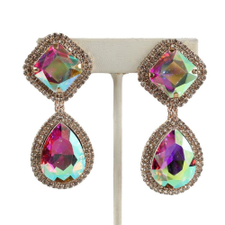 Clip On Crstal Earring