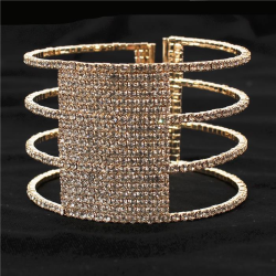 Rhinestones Cuff Bangle