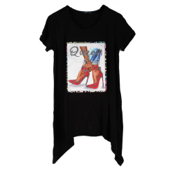 PLUS QUEEN Print T Shirt