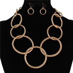 Fashion Metal Link Necklace Set