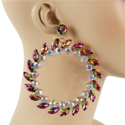 Crystal Chunky Earring