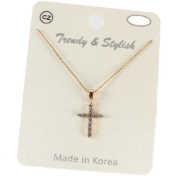 CZ Cross Necklace