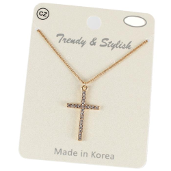 CZ Cross Necklace