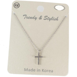 CZ Cross Necklace