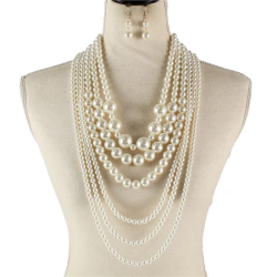 Pearl Chunky Necklace Set