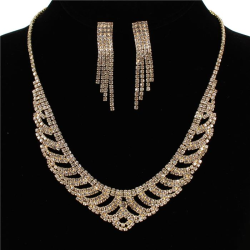 Rhinestones Necklace Set