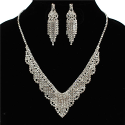 Rhinestones Necklace Set